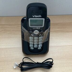 Vtech Dect 6.0 Cordless Phone with Caller ID, Black, CS6114-11
